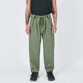 아조바이아조 Two Tuck Nylon Baggy Pants AJ232PT003