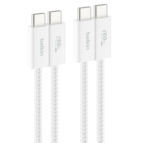 벨킨 C타입-C타입 USB 부스트차지 브레이디드 60W 고속 충전 케이블 CAB018
