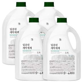살림백서 딥클린 화이트 코튼향 세탁세제 본품, 2.5L, 1개입, 4개