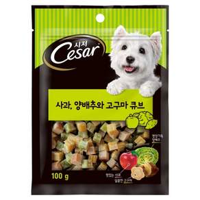 시저 강아지 간식, 혼합맛(사과/양배추/고구마), 100g, 1개