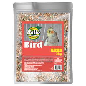 아쿠아플러스 헬로 프리미엄 앵무새 사료, 3kg, 1개