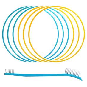 깔끔왕 실리콘 식판뚜껑 고무패킹 교체키트 5mm 2종 + 세척솔 세트
