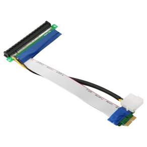 컴스 PCI Express 4P 전원 연장 아답터 1x to 16x PCI-E IDE