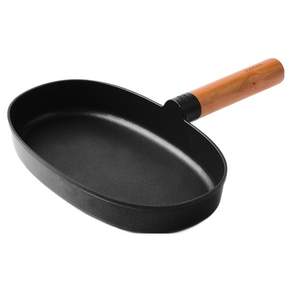 셰프토프 글라스락 인덕션 IH 우드핸들 와이드 원형 에그팬