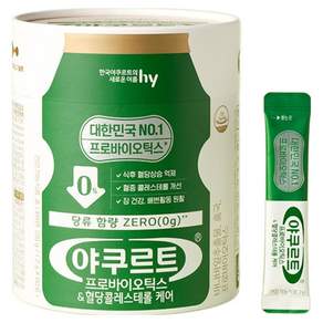 에치와이 야쿠르트 한국 프로바이오틱스 혈당콜레스테롤 케어 60p