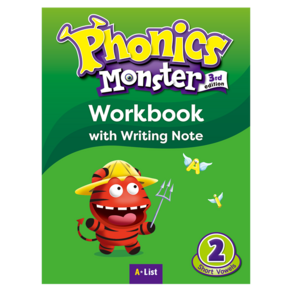 Phonics Monster Workbook with Writing Note (3rd Edition): 2 Short Vowels