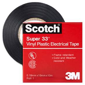 스카치 슈퍼 33플러스 절연 테이프 블랙 19mm x 10m