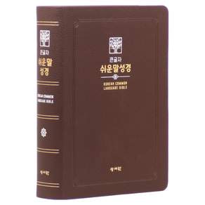 큰글자 쉬운말성경(초코/PU/대/찬송가없음/색인/무지퍼/쉬운말버전)