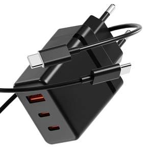 누아트 PD충전 36W 3포트 멀티 초고속 충전기 어댑터 + C to C 고속 충전케이블 1m 세트