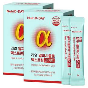 뉴트리디데이 리얼 알파시클로 덱스트린 라이트 14p, 42g, 2개