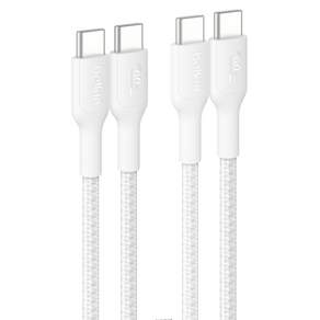 벨킨 C타입-C타입 60W 브레이디드 고속 충전 케이블 CAB024fq2MWH2PK