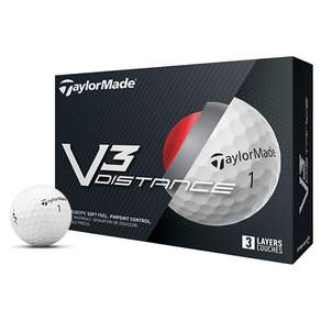 테일러메이드 V3 DISTANCE 골프공 3피스 12p