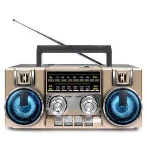코비 레트로 아날로그 다이얼 FM 라디오 블루투스 스피커