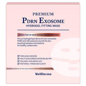 웰더마 프리미엄 PDRN 엑소좀 하이드로겔 피팅 마스크 30g