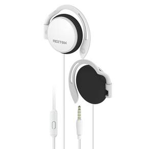 넥스톰 3.5mm 클립형 유선 이어폰 NXT-300E 화이트