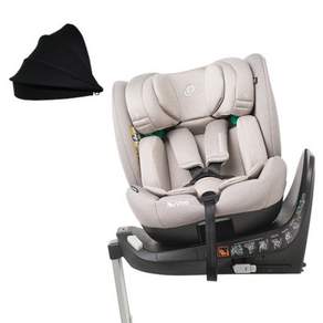 순성 우노 에어 올인원 아이사이즈 회전형 카시트 ISOFIX+선쉐이드, 실버베이지