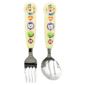 릴팡 아동용 뽀로로 혼자먹는 스푼 누들포크 세트
