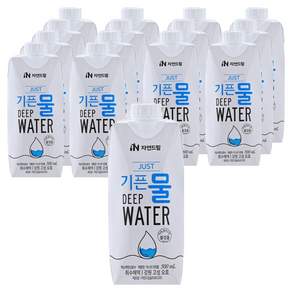 기픈물 저스트 종이팩 해양심층수, 500ml, 15개