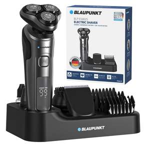 블라우풍트 IPX6 방수 5 in 1 3D 플렉스 쉐이버 3헤드 전기면도기 거치대, BLP-ES802S, 블랙
