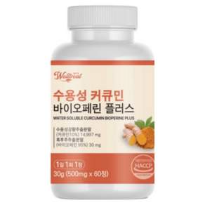 웰트릿 수용성 커큐민 바이오페린 플러스