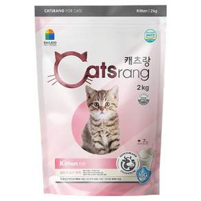 캐츠랑 키튼 고양이 건식 사료, 닭+참치, 2kg, 1개