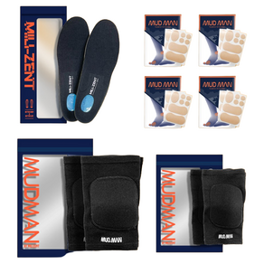밀리젠트 깔창 + 팔꿈치 보호대 2p + 무릎 보호대 2p + 물집 패드 세트