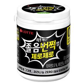 롯데웰푸드 졸음번쩍껌 제로제로 용기