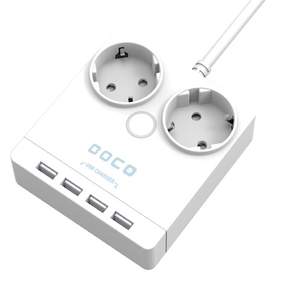 보코 4포트 USB 멀티탭 2구 QG-220