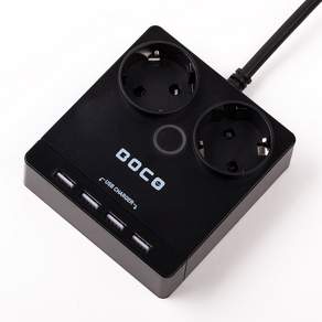 보코 4포트 USB 멀티탭 2구 QG-220
