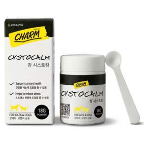 페피테일 반려동물 참 시스토캄 크렌베리 만노스 테아닌 가바 트립토판, 18g, 1개, 유리너리+스트레스