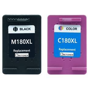 그래토너 삼성 INK-M180 XL INK-C180 XL SL-J1660 J1770FW J1665 호환 잉크 카트리지 대용량 4색 세트