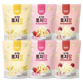 로지오가닉 유산균 아기스낵 요거트 로지팝 25g x 3종 x 2p 세트