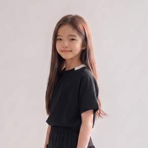 인디비주엘 커브드 반팔 티셔츠