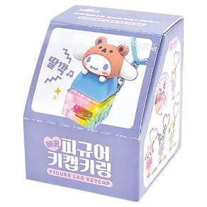핑크망고 산리오 캐릭터즈 빼꼼 피규어 키캡 키링 1구