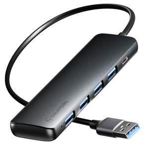 신지모루 4in1 4포트 USB 3.0 C타입 멀티허브 5Gbps 고속전송 알루미늄 노트북 USB허브