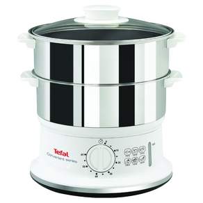 테팔 와이드 2단 스텐 전기 찜기 6L