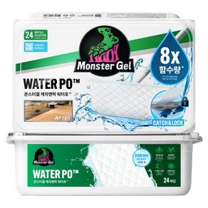 몬스터겔 초강력 마르지 않는 캐치앤락 도톰한 물걸레 청소포 리필 24p