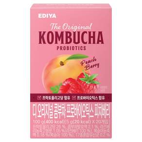 이디야 디 오리지널 콤부차 프로바이오틱스 피치베리