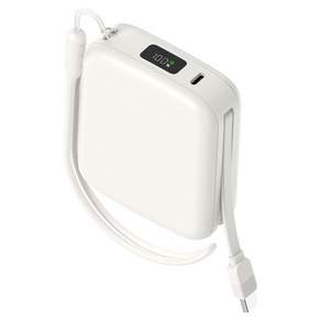 어반어스 PD 22.5W 고속충전 C타입 케이블 일체형 미니 큐브 보조배터리 10000mAh