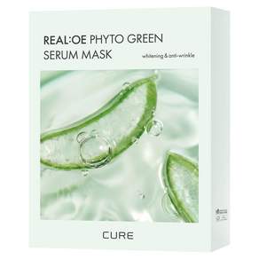 김정문알로에 큐어 리알로에 피토 그린 세럼 마스크팩
