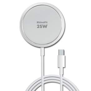 라이노핏 Qi 2.2 호환 맥세이프 25W 고속 무선 충전기 RMC250S
