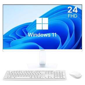 디클 2025 올인원 PC 셀러론 인텔 12세대, 화이트, CUP-A24S1 N95, 512GB, 16GB, WIN11 Home