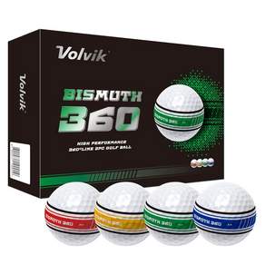 볼빅 비스무스 360 퍼팅라인 고반발 골프공 3피스 4종 x 3p 세트