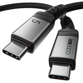 코드웨이 C타입-C타입 USB4 썬더볼트5 호환 240W 고속충전 데이터 케이블