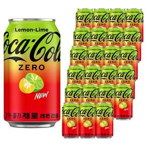 코카콜라 제로 레몬라임, 350ml, 24개 - 콜라