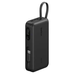 벨킨 울트라차지 USB C 케이블 일체형 45W 고속 충전 보조배터리 10000mAh