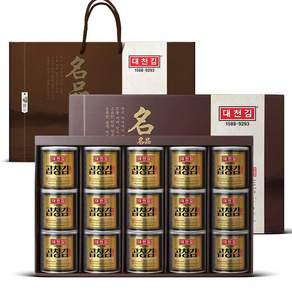 대천김 프리미엄 곱창김 캔김 30g x 15p 선물세트 + 쇼핑백