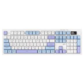 지클릭커 OFFICEPRO 사일런스 M RGB 풀윤활 무소음 방수 무선 블루투스 105 키보드
