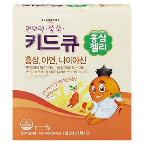 키드큐 홍삼젤리 홍삼 아연 나이아신 40p