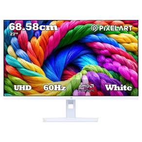 픽셀아트 4K UHD 60Hz IPS 일반 모니터 화이트